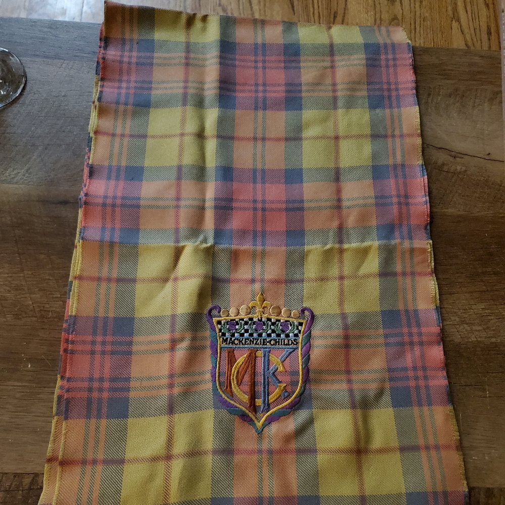 ❗Mackenzie-Childs Plaid Scarf